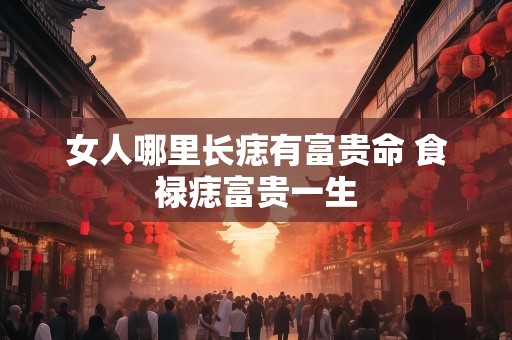 女人哪里长痣有富贵命 食禄痣富贵一生