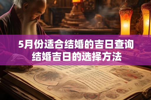 5月份适合结婚的吉日查询 结婚吉日的选择方法