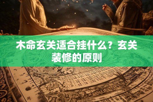 木命玄关适合挂什么？玄关装修的原则