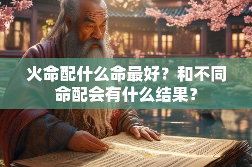火命配什么命最好？和不同命配会有什么结果？