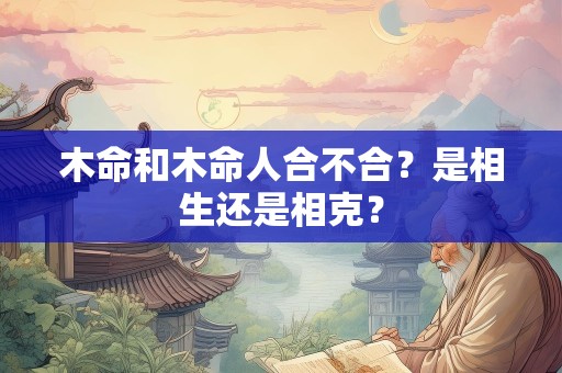 木命和木命人合不合？是相生还是相克？