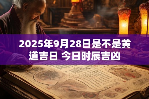 2025年9月28日是不是黄道吉日 今日时辰吉凶