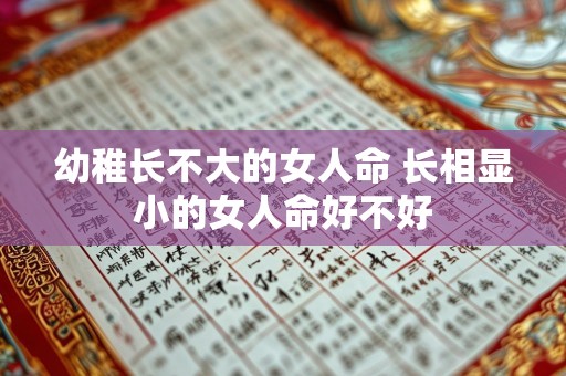 幼稚长不大的女人命 长相显小的女人命好不好