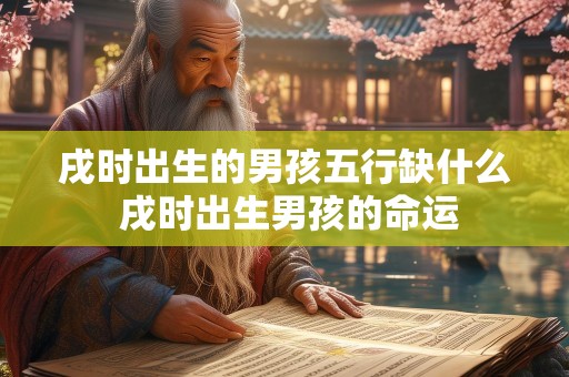 戌时出生的男孩五行缺什么 戌时出生男孩的命运