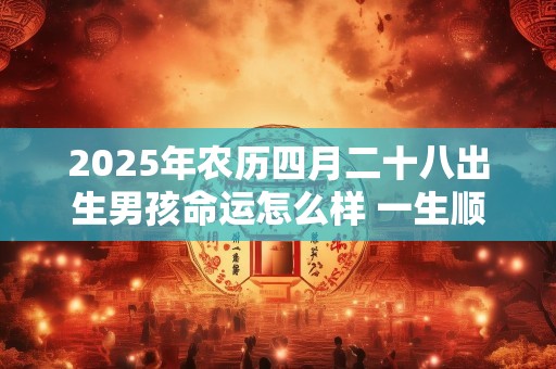 2025年农历四月二十八出生男孩命运怎么样 一生顺利吗