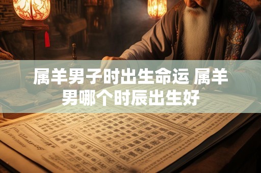 属羊男子时出生命运 属羊男哪个时辰出生好