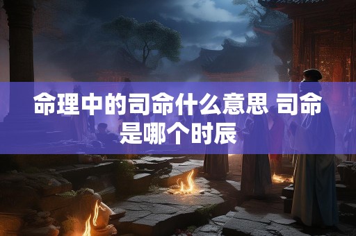 详细阅读:命理中的司命什么意思 司命是哪个时辰 命理中的司命什么意思 司命是哪个时辰