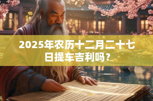 2025年农历十二月二十七日提车吉利吗？