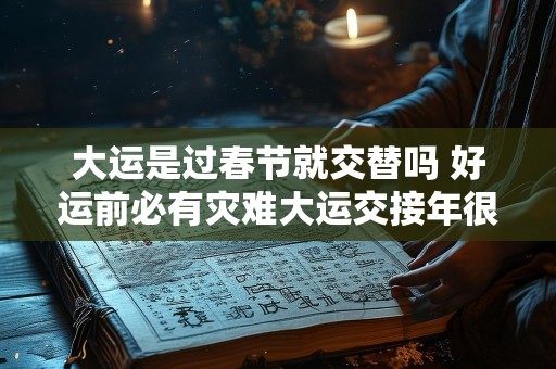 大运是过春节就交替吗 好运前必有灾难大运交接年很惨