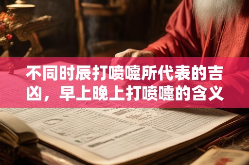 不同时辰打喷嚏所代表的吉凶，早上晚上打喷嚏的含义