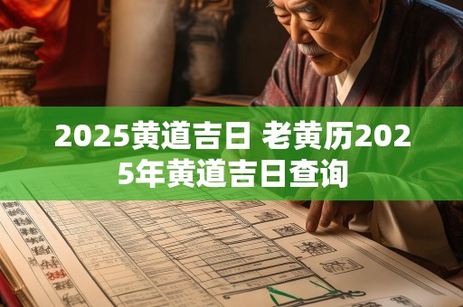 2025黄道吉日 老黄历2025年黄道吉日查询