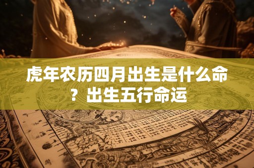 虎年农历四月出生是什么命？出生五行命运