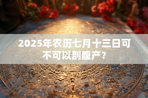 2025年农历七月十三日可不可以剖腹产？