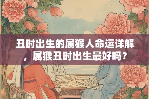 丑时出生的属猴人命运详解，属猴丑时出生最好吗？