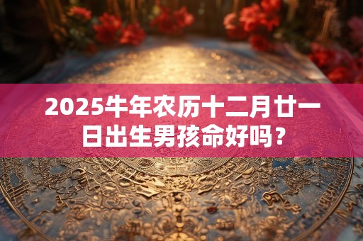 2025牛年农历十二月廿一日出生男孩命好吗？