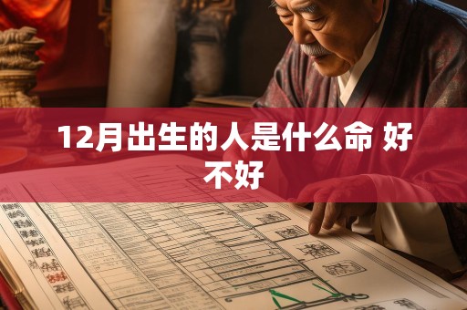 12月出生的人是什么命 好不好