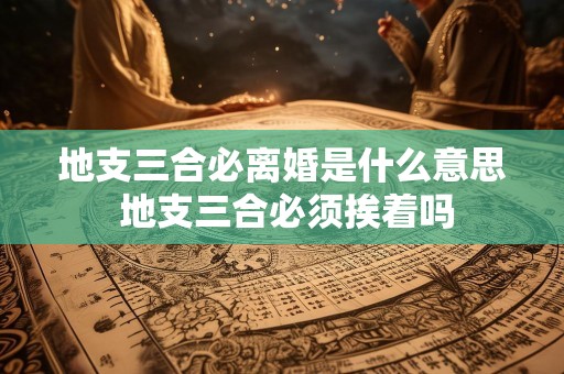 地支三合必离婚是什么意思 地支三合必须挨着吗