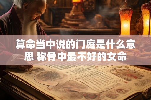 算命当中说的门庭是什么意思 称骨中最不好的女命