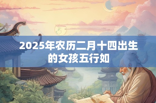 2025年农历二月十四出生的女孩五行如