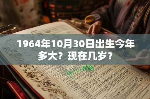 1964年10月30日出生今年多大？现在几岁？