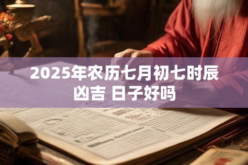 2025年农历七月初七时辰凶吉 日子好吗