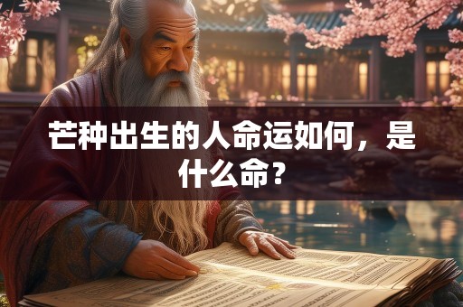 芒种出生的人命运如何，是什么命？