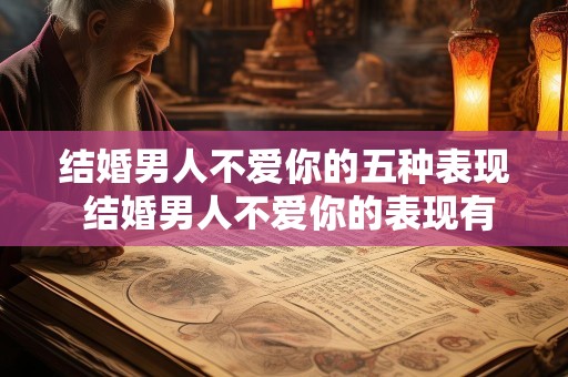 结婚男人不爱你的五种表现 结婚男人不爱你的表现有哪些