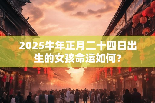 2025牛年正月二十四日出生的女孩命运如何？