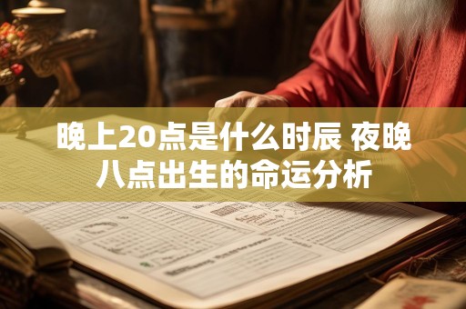 晚上20点是什么时辰 夜晚八点出生的命运分析