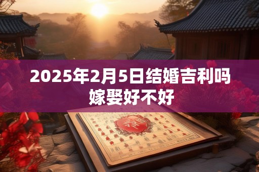 2025年2月5日结婚吉利吗 嫁娶好不好
