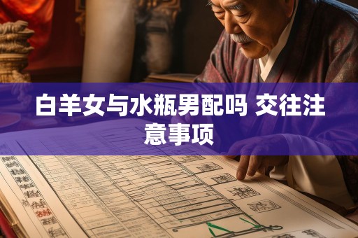 白羊女与水瓶男配吗 交往注意事项
