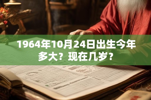 1964年10月24日出生今年多大？现在几岁？