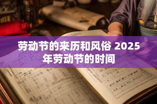 劳动节的来历和风俗 2025年劳动节的时间