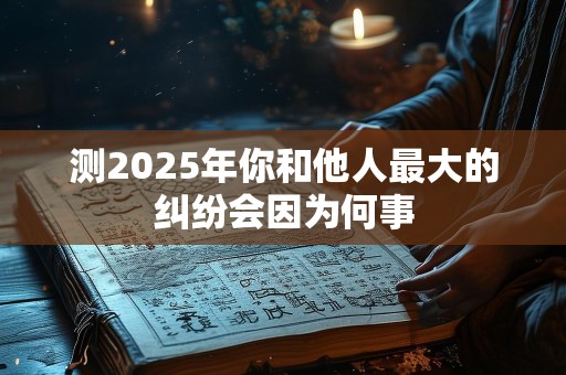 测2025年你和他人最大的纠纷会因为何事
