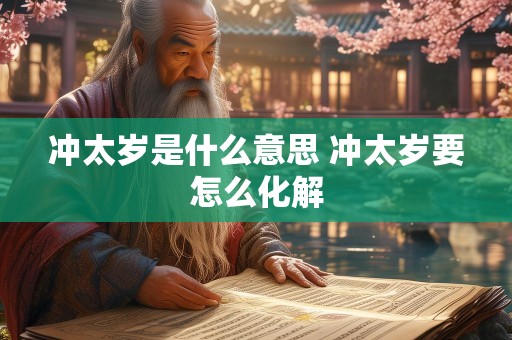 冲太岁是什么意思 冲太岁要怎么化解