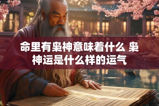 命里有枭神意味着什么 枭神运是什么样的运气