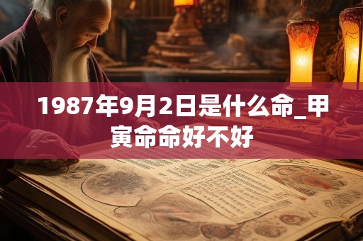 1987年9月2日是什么命_甲寅命命好不好