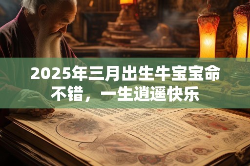 2025年三月出生牛宝宝命不错，一生逍遥快乐