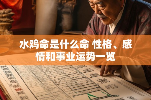 水鸡命是什么命 性格、感情和事业运势一览