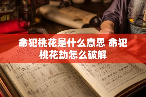 命犯桃花是什么意思 命犯桃花劫怎么破解
