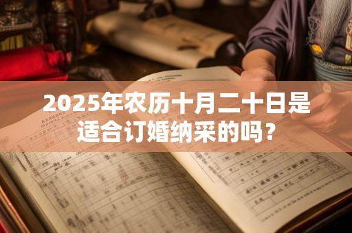 2025年农历十月二十日是适合订婚纳采的吗？