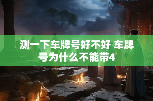 测一下车牌号好不好 车牌号为什么不能带4