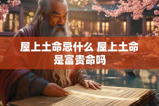 屋上土命忌什么 屋上土命是富贵命吗