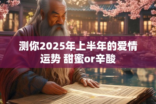 测你2025年上半年的爱情运势 甜蜜or辛酸