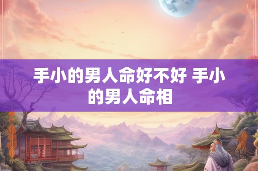 手小的男人命好不好 手小的男人命相