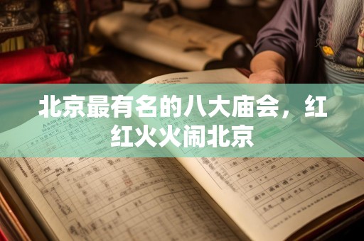 北京最有名的八大庙会，红红火火闹北京