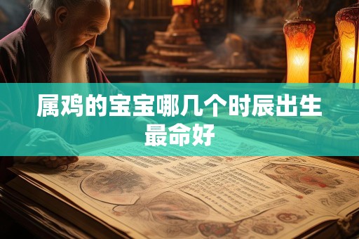 属鸡的宝宝哪几个时辰出生最命好