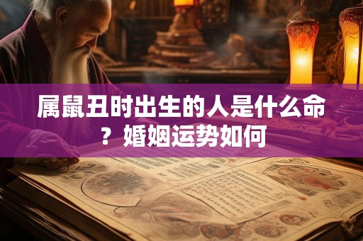 属鼠丑时出生的人是什么命？婚姻运势如何