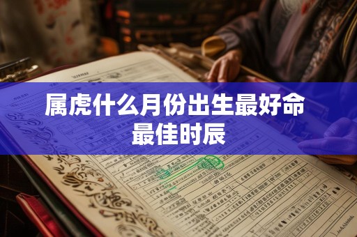 属虎什么月份出生最好命 最佳时辰