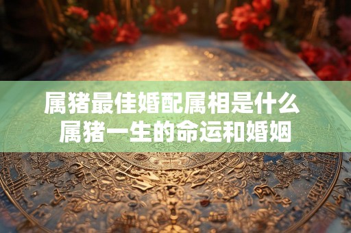 属猪最佳婚配属相是什么 属猪一生的命运和婚姻